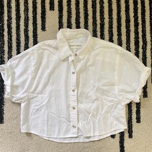 Aritzia | Denim Forum | The Jane Cropped Shirt | EUC